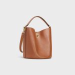 BUCKET 16 BAG IN SMOOTH CALFSKIN TAN - Image 2